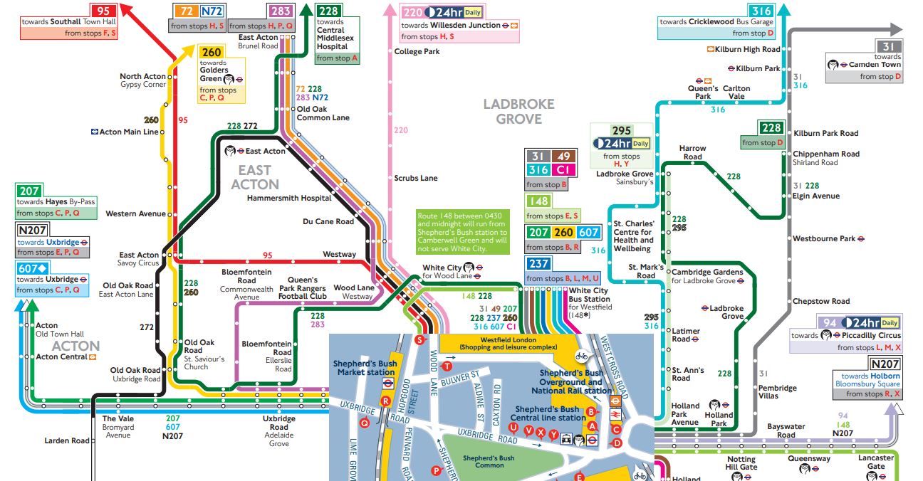 10 Bus Route Map London